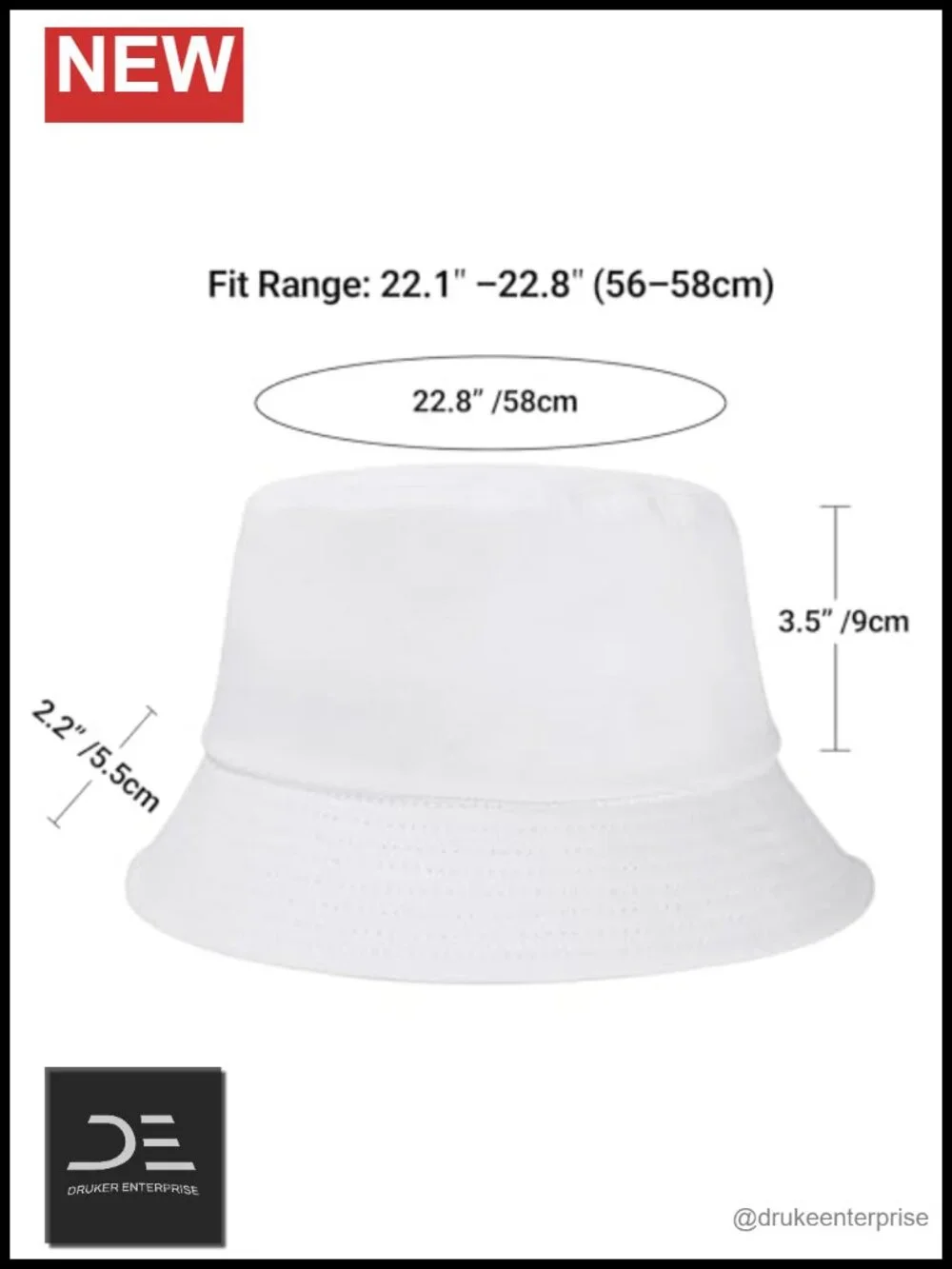 2 Pack Cotton Bucket Hat Packable Sun Hat